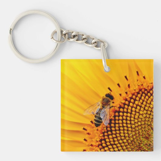 HONING BEES (SUNFLOWER) SLEUTELHANGER (voorkant)