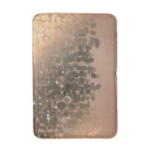 Honing Beige Champagne Gouden Glitter Lichtjes Badmat (Voorkant Verticaal)