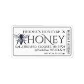 Honing bewerkbaar label Queen Bee Border (Voorkant)