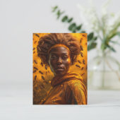 Honing bij Godin Vrouw Briefkaart (Staand voorkant)