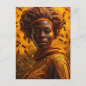 Honing bij Godin Vrouw Briefkaart (Voorkant)