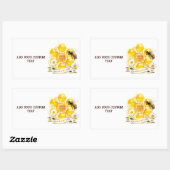 Honing Bij Honing Verkoper Imker Apiarist Rechthoekige Sticker (Vel)