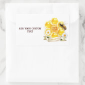 Honing Bij Honing Verkoper Imker Apiarist Rechthoekige Sticker (Tas)