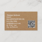 Honing bij - imker, honing boer visitekaartje (Achterkant)