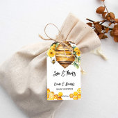 Honing bijen baby shower dank u voor sjabloon cadeaulabel