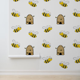 Honing Bijen & Bijenkorf Design Behang