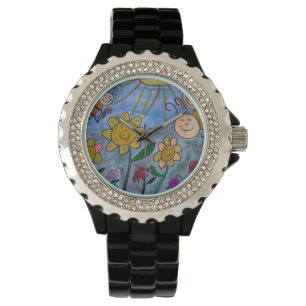 Honing Bijen & Bloemen Horloge