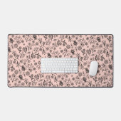 Honing Bijen Bloemen Liberty Patroon Schattig Blus Bureaumat (Keyboard & Muis)