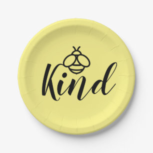 Honing bijen hommel vriendelijk ontwerp papieren bordje