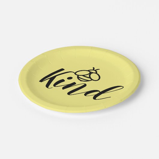 Honing bijen hommel vriendelijk ontwerp papieren bordje (Gekanteld)
