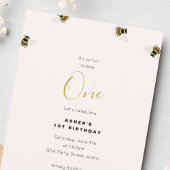 Honing Bijen Kinder 1e Verjaardag Kaart