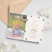 Honing Bijen Kinder 1e Verjaardag Kaart