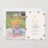 Honing Bijen Kinder 1e Verjaardag Kaart (Voorkant)