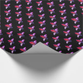 Honing Bijen roze paarse insect Cadeaupapier (Hoek)