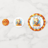 Honing bijen thema Boy's Baby shower gepersonalise Confetti (Achterkanten)