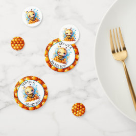 Honing bijen thema Boy's Baby shower gepersonalise Confetti