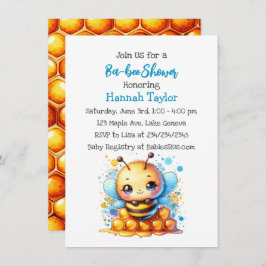 Honing bijen thema Boy's Baby shower Kaart