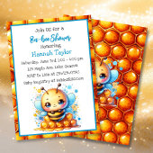 Honing bijen thema Boy's Baby shower Kaart