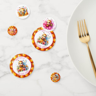 Honing bijen thema Meisjes Baby shower Gepersonali Confetti