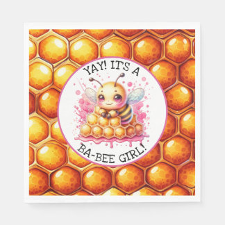 Honing bijen thema Meisjes Baby shower Servet
