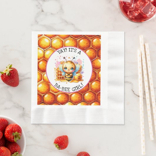 Honing bijen thema Meisjes Baby shower Servet (Insitu)