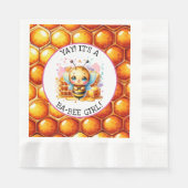 Honing bijen thema Meisjes Baby shower Servet (Voorkant)