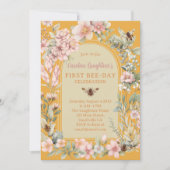 Honing Bijen Waterverf Wildflower Eerste Bijendag Kaart (Voorkant)