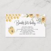 Honing bijenboeken voor baby informatiekaartje (Voorkant)