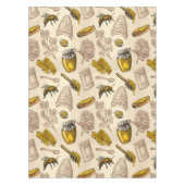 Honing Bijenkorf Goudgeel  Biologisch Tafelkleed (Voorkant)
