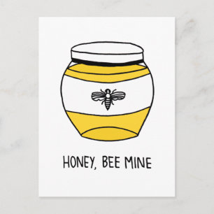 Honing, bijenmijn briefkaart