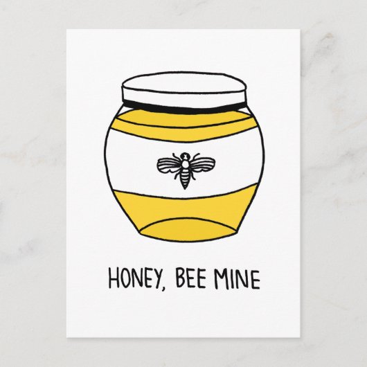 Honing, bijenmijn briefkaart (Voorkant)