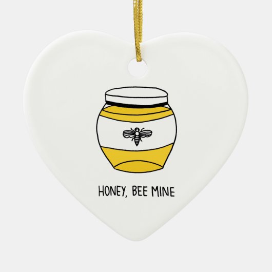 Honing, bijenmijn keramisch ornament (Voorkant)