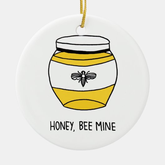Honing, bijenmijn keramisch ornament (Voorkant)