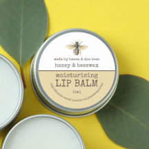 Honing & Bijenwas Lipbalm Labels