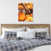 Honing & Biscuits Canvas Print (Insitu (Slaapkamer))