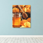 Honing & Biscuits Canvas Print (Insitu (Houten vloer))