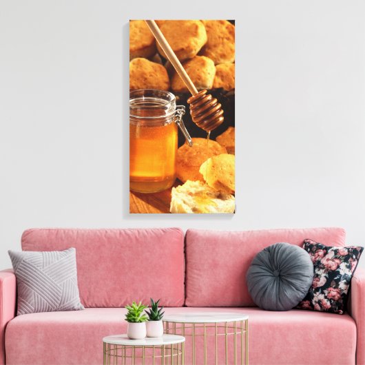 Honing & Biscuits Canvas Print (Insitu (Woonkamer))