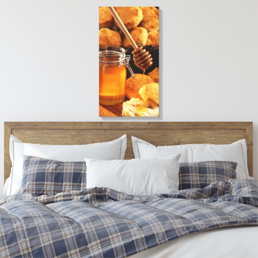 Honing & Biscuits Canvas Print (Insitu (Slaapkamer))