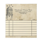 Honing Boerderij  Look Custom verkoop ontvangstbew Notitieblok (Voorkant)