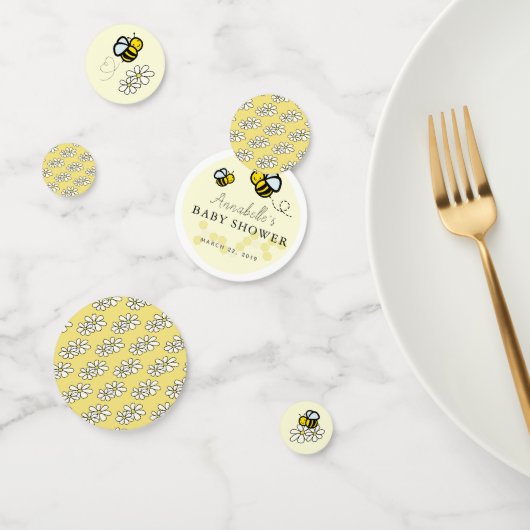 Honing / Bumble Bees & Daisies Geel Baby shower Confetti (Groep)