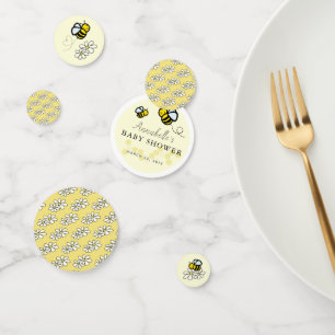 Honing/Bumble bijen & Daisies Geel Baby shower Confetti