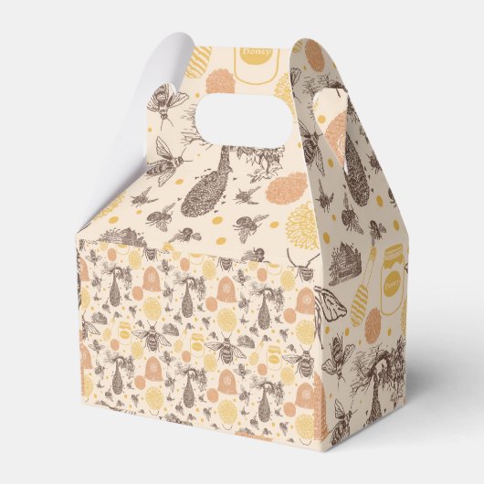  Honing Bumblebee Baby shower Bedankdoosjes (Achterkant)