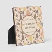  Honing Bumblebee Baby shower Fotoplaat (Voorkant)