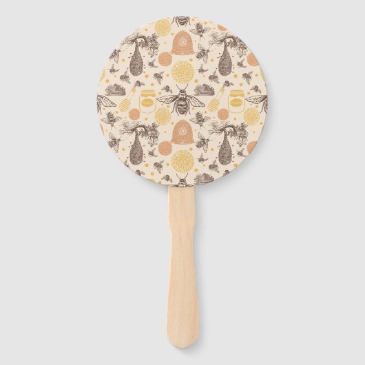 Honing Bumblebee Baby shower Handwaaier (Achterkant)