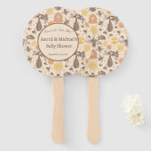 Honing Bumblebee Baby shower Handwaaier (Voorkant en achterkant)