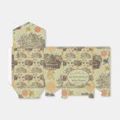 Honing Bumblebee Sage Baby shower Bedankdoosjes (Uitgevouwen)