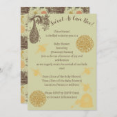  Honing Bumblebee Sage Baby shower Kaart (Voorkant / Achterkant)