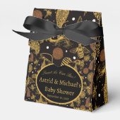 Honing Bumblebee Zwart Baby shower Bedankdoosjes (Voorkant Zijde)