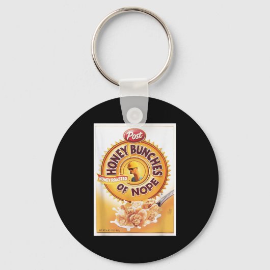 Honing Bunches van Nope Cereal Grappig Graphic T-S Sleutelhanger (Voorkant)