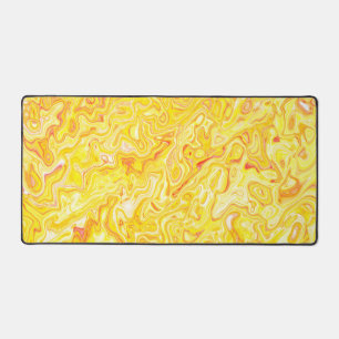 Honing Citroen Geel Marmer Textuur Abstract Vloeis Bureaumat